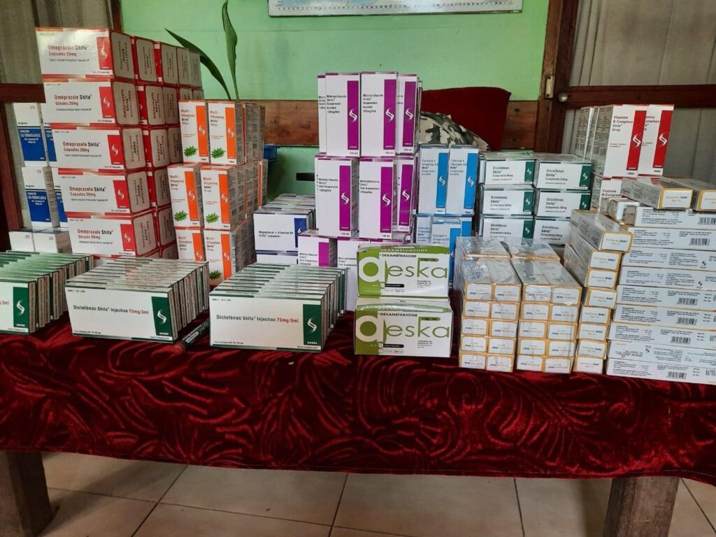 Środki do walki z epidemia w Berevo (Madagaskar)